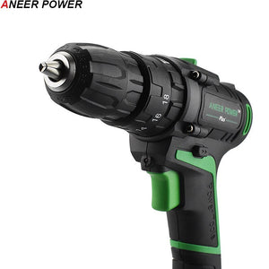 21V New Style Impact Drill Electric Screwdriver Electric Hand Drill Battery Cordless Hammer Drill Home Diy Power Tools+Woven Bag