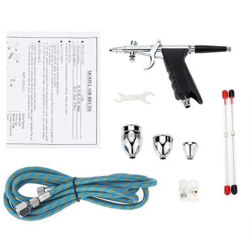 Professional Double Action Gravity Feed Spray Gun Trigger Airbrush Set Spray Model